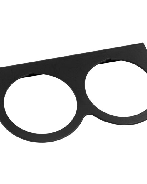 Gauge Mount Panel 2 in Black Double