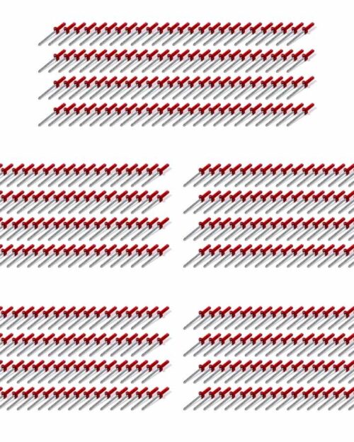 Sml Hd Rivet Red Multi-Grip 500pk