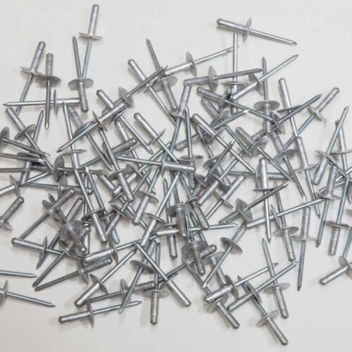 Large Head Rivet Silver 100pc 3/16in