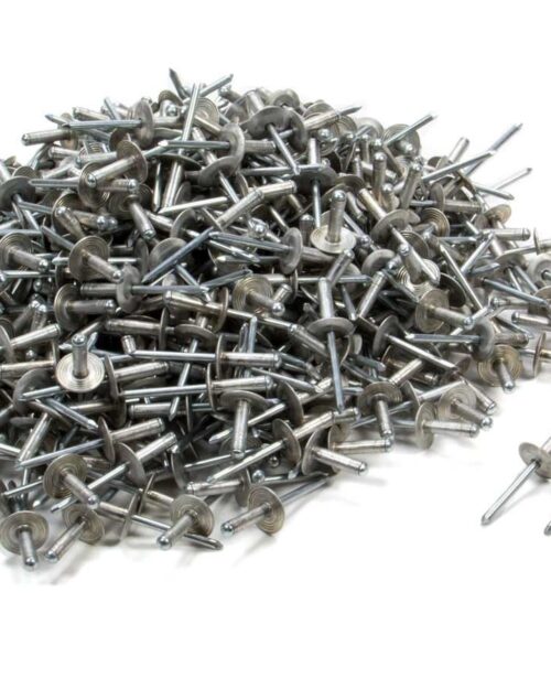 Large Head Rivet Silver 500pc 3/16in