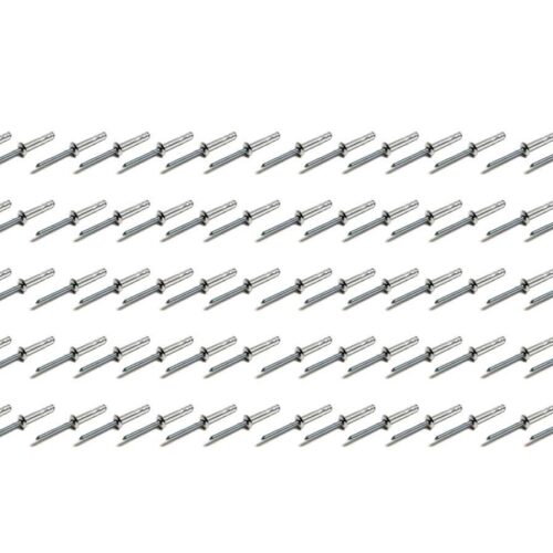 Small Head Rivet Silver 100pc 3/16in Long Shank