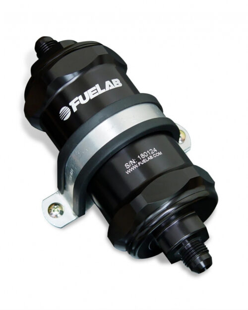 Fuel Filter In-Line 3in 6 Micron Fiberglass 8AN