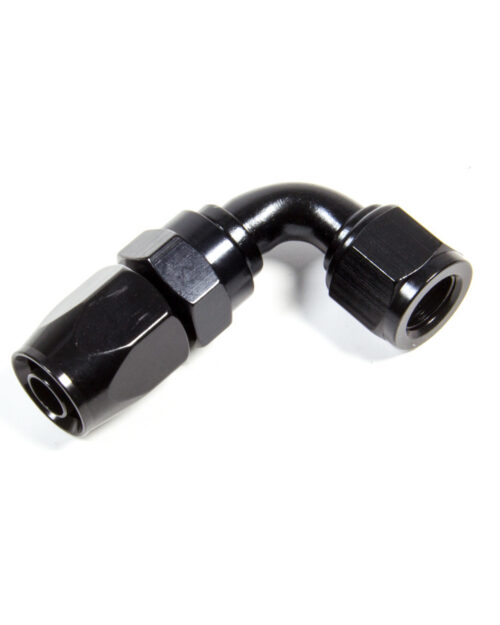 Hose Fitting #6 90 Deg. to #8 Hose Black