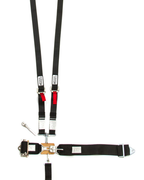5-Pt Harness System Hans LL Ratchet Adj Black