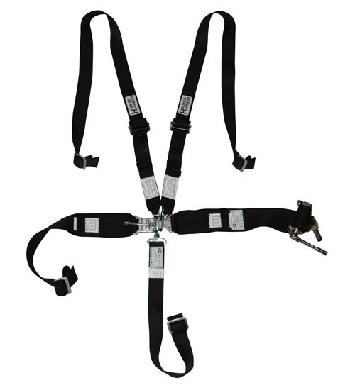 5-pt Harness System Hans LL USD Rachet Adj Blk