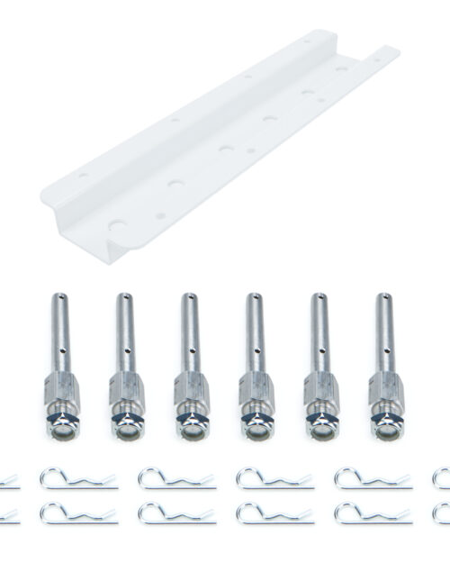 Shock Rack Wall Mounts Double 15in White