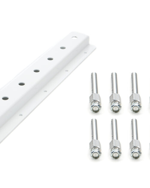 Shock Rack Wall Mounts Double 20in White