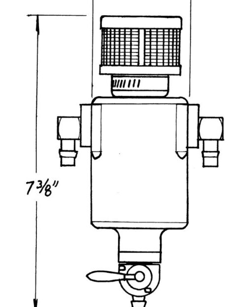 Mini-Breather Tank w/3/8in Fittings