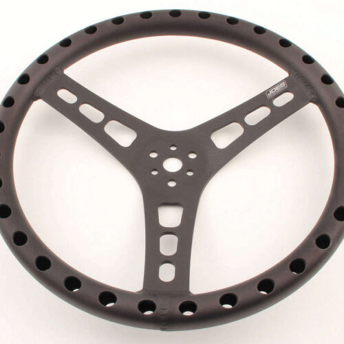 14in Dished Steering Wheel Black