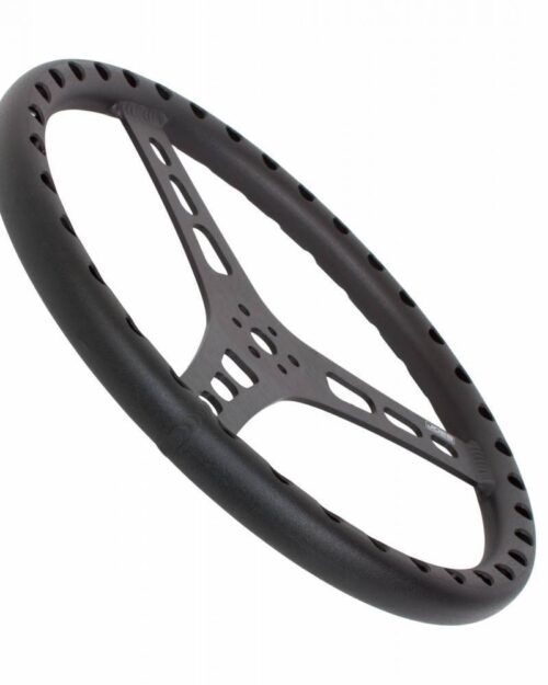 14in Flat Steering Wheel Black