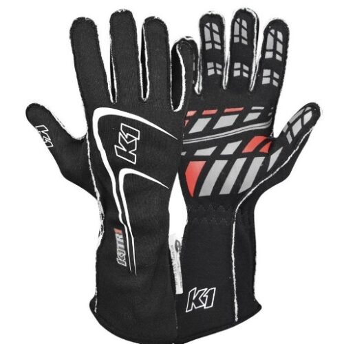 Glove Track1 Black Medium SFI 5