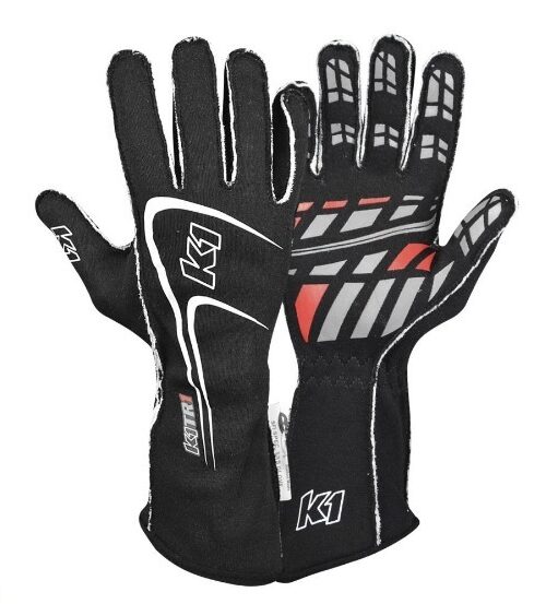 Glove Track1 Black Small SFI 5