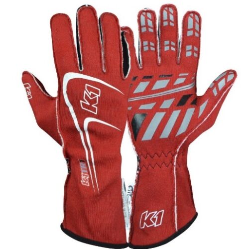Glove Track1 Red Large SFI 5