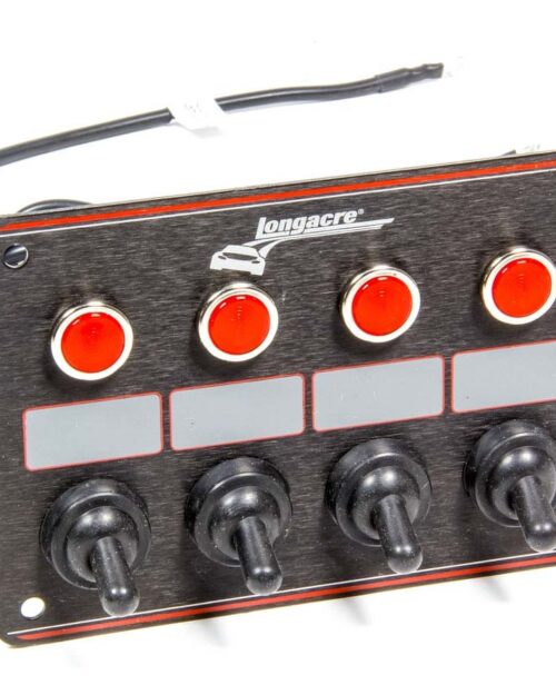Accessory Panel Black 4 Switch w/Pilot Light