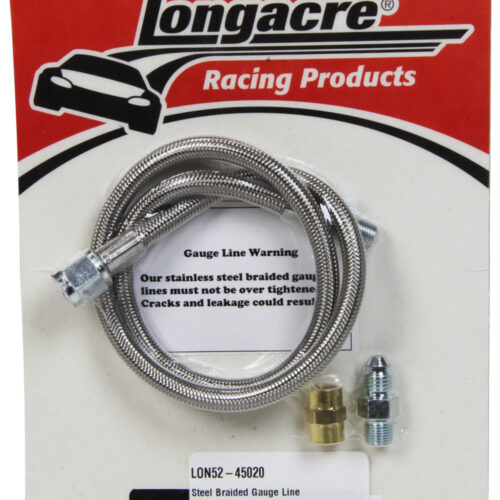 Steel Braided Gauge Line 24in