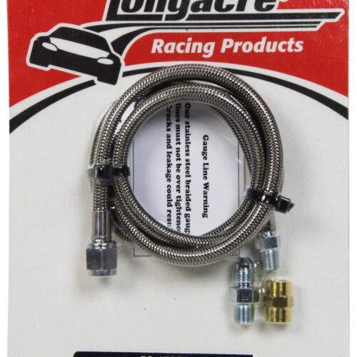 Steel Braided Gauge Line 36in