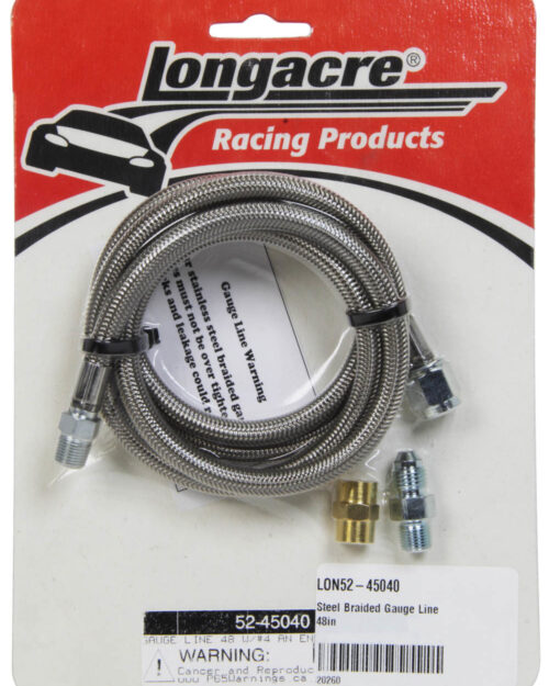 Steel Braided Gauge Line 48in