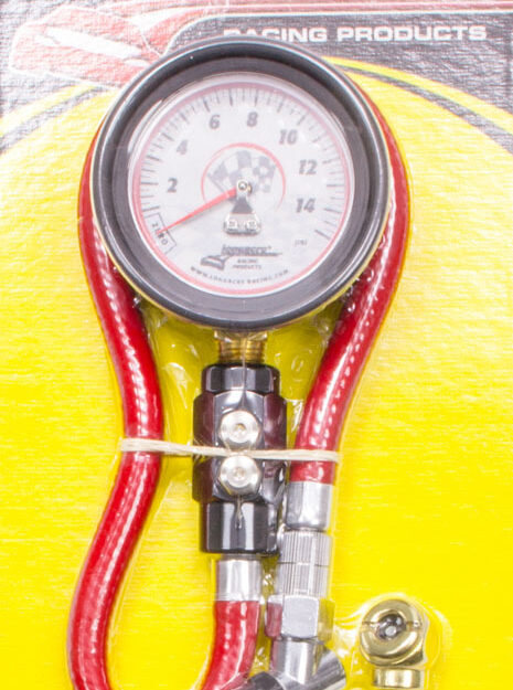 Tire Gauge 0-15PSI 2.5in GID Dual Bleed Deluxe