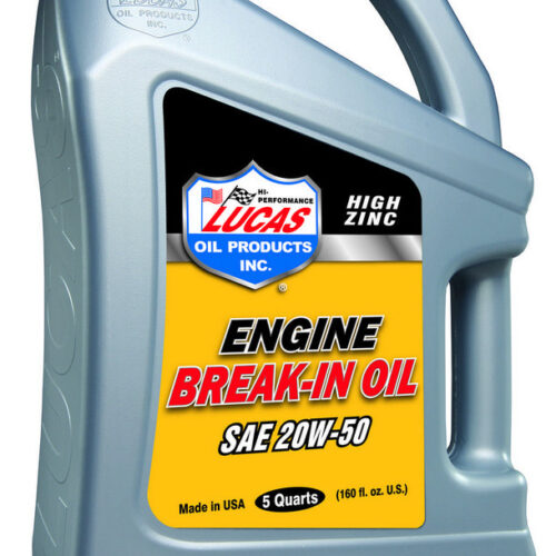 SAE 20W50 Break-In Oil 5 Qt Bottle
