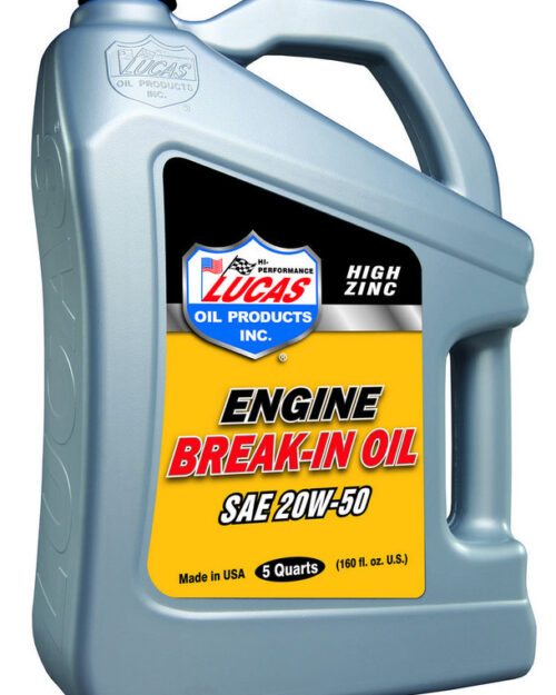 SAE 20W50 Break-In Oil 5 Qt Bottle