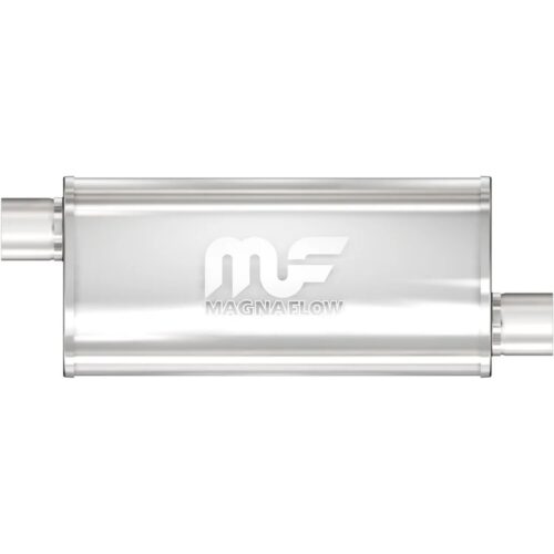 Stainless Muffler 3in Offset In/Offset Out
