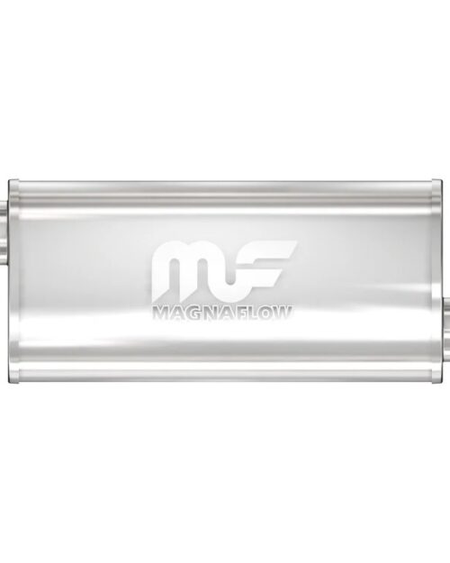 Stainless Muffler 3in Offset In/Offset Out