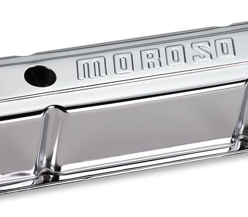 Chrome B/E Valve Covers SBC Tall w/Baffle