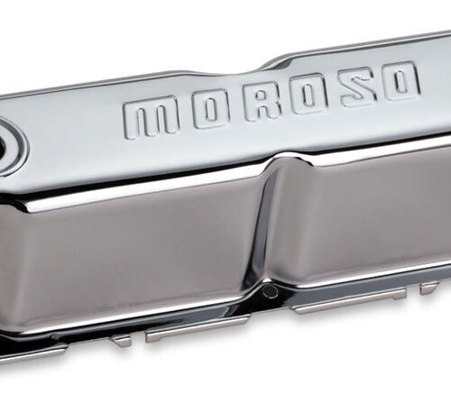 Chrome B/E Valve Covers SBF Tall w/Baffle