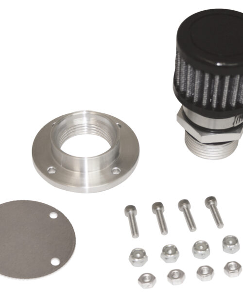 Valve Cover Breather Kit Bolt In Style - Aluminum