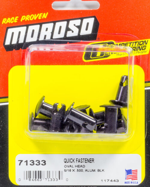 Oval Head Quick Fastener 5/16 x .500