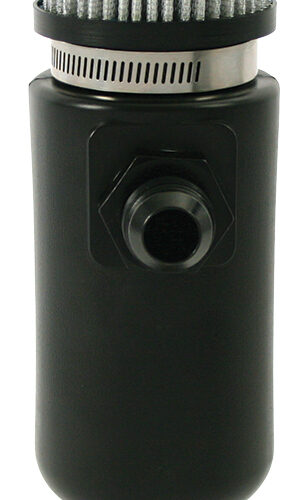 1qt Breather Tank w/6an Inlet Black Polyethylene