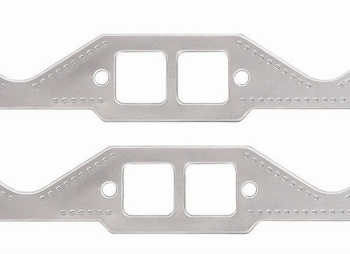 Alum SBC Exhaust Gasket Square Port