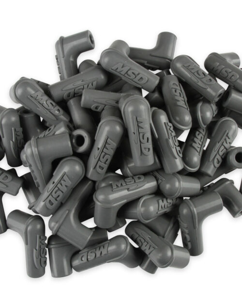 90-Deg Sprak Plug Boots 50pk - Gray