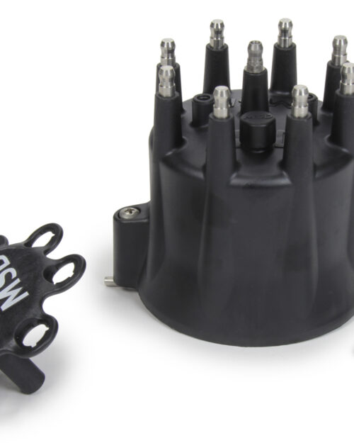 Distributor Cap & Ret- Chevy V8 HEI- Black