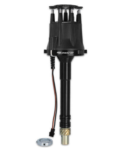 Chevy V8 Pro Billet Distributor Black Finish