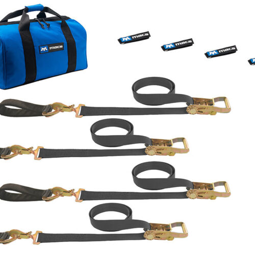 4 Tie Downs Direct Hook & 4-24in Axle Straps