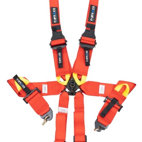 Harness 6pt Camlock Red Hans FIA