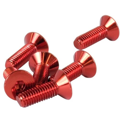 Screw Kit Steering Wheel Red Conical