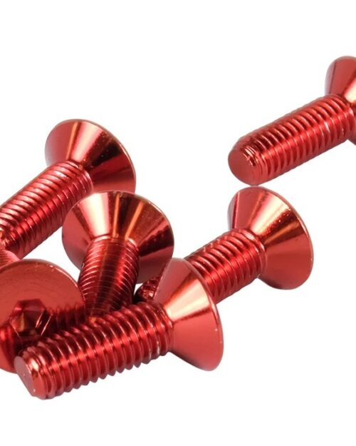 Screw Kit Steering Wheel Red Conical