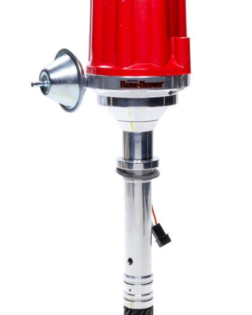 Billet Distributor Chevy V8 - Red Male Cap