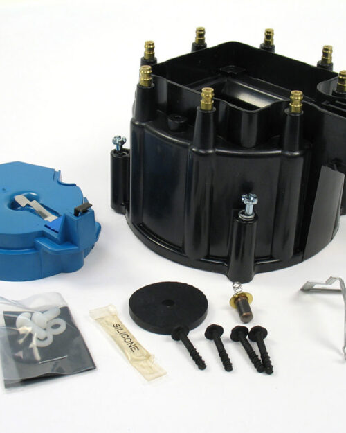 GM V8 Cap & Rotor Kit - Black