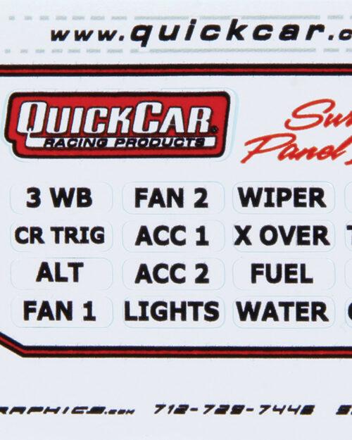 Switch Panel Stickers Large Ignition Panels