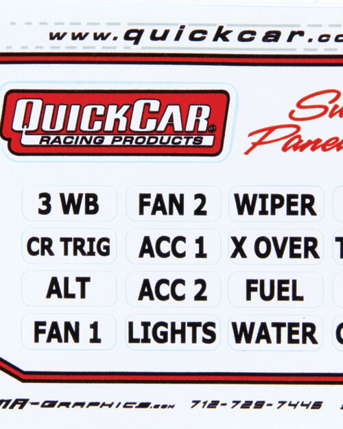 Switch Panel Stickers Small Ignition Panels