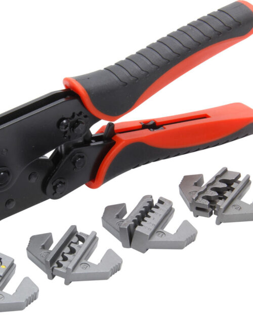 Ratcheting Wire Crimper with Dies