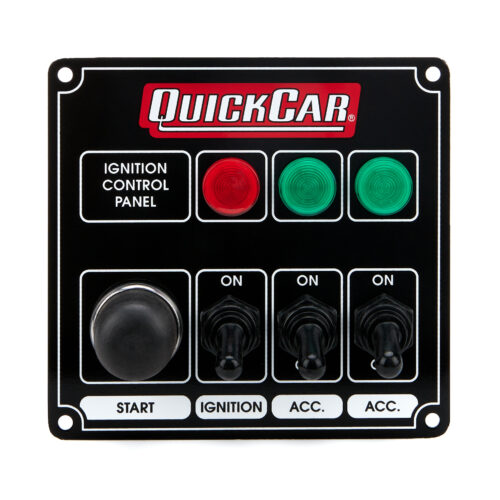 Ignition Panel Black w/ 2 Acc. & Lights