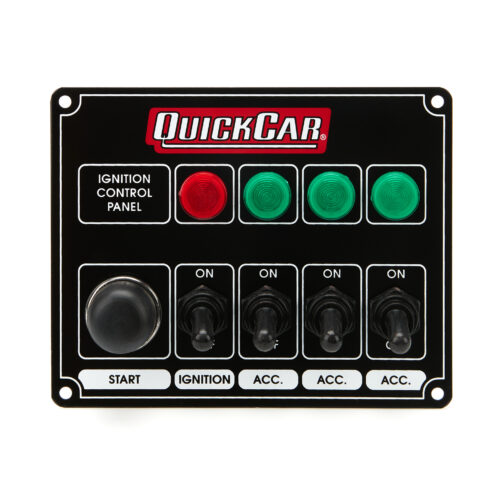 Ignition Panel Black w/ 3 Acc. & Lights