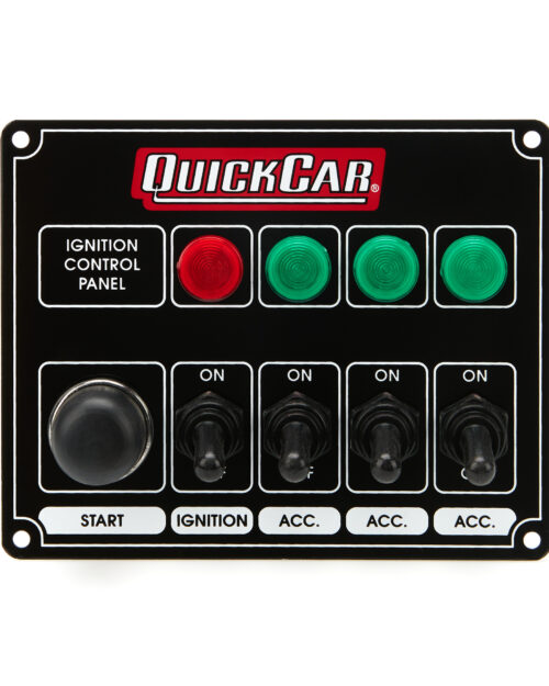 Ignition Panel Black w/ 3 Acc. & Lights
