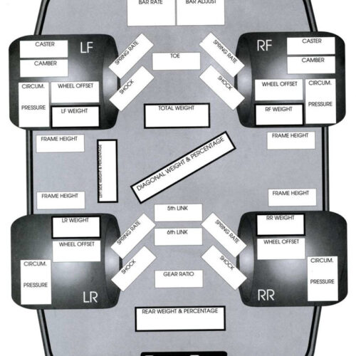 Chassis Set-Up Forms (50 PK)