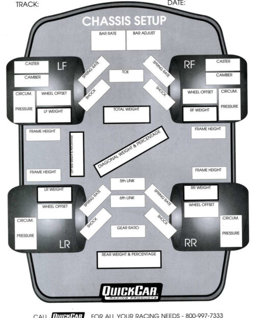 Chassis Set-Up Forms (50 PK)