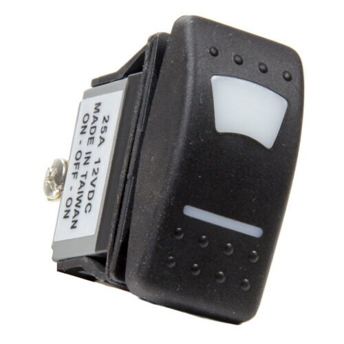 Rocker Switch Lighted On /Off/On Green